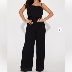 NWT Fashion Nova Sophia Plisse Jumpsuit